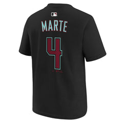 Ketel Marte Arizona Diamondbacks Youth Name & Number T-Shirt - Black | Nike