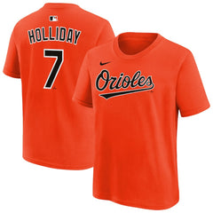 Jackson Holliday Baltimore Orioles Youth Name & Number T-Shirt - Orange | Nike