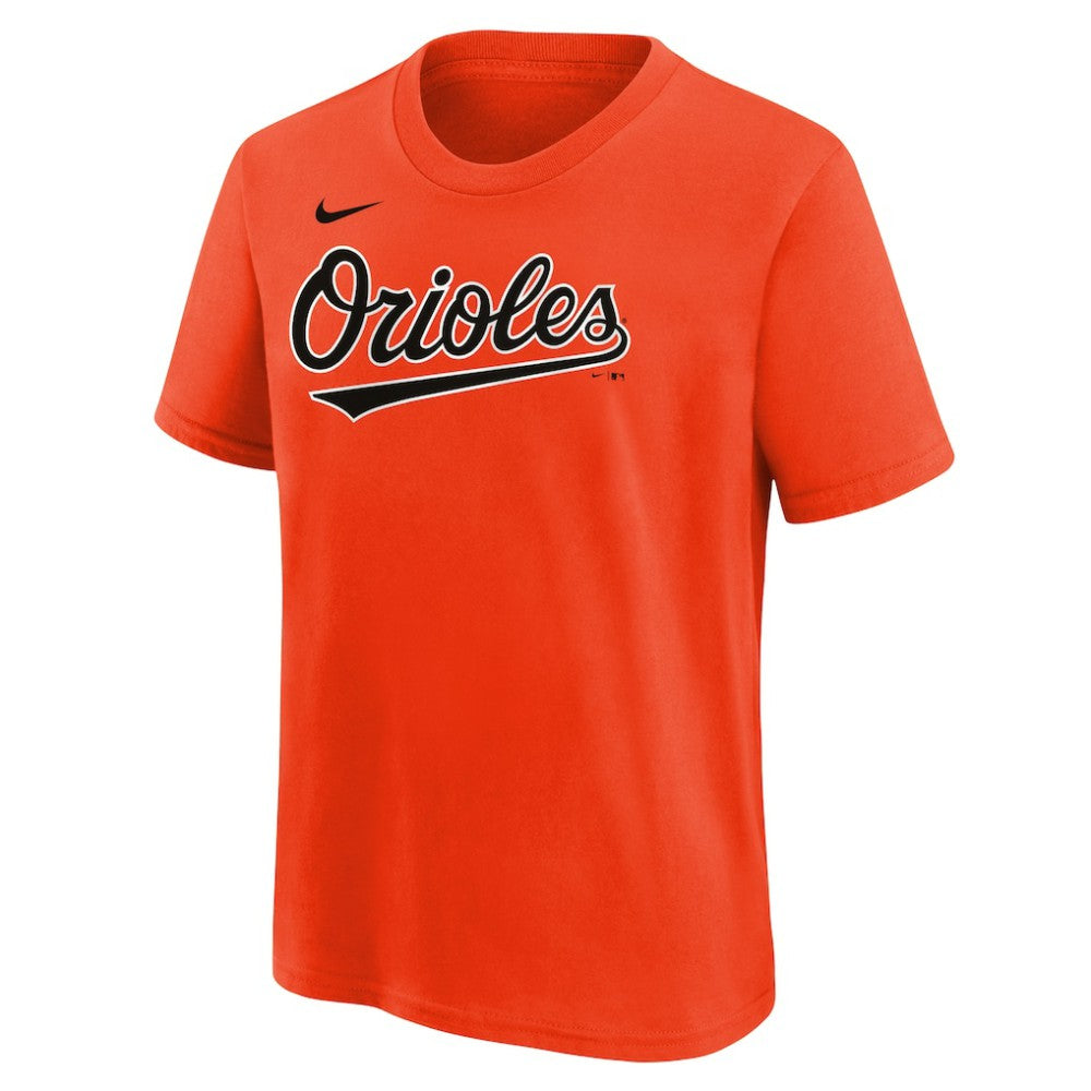 Jackson Holliday Baltimore Orioles Youth Name & Number T-Shirt - Orange | Nike
