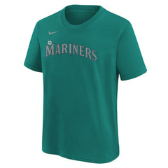 Cal Raleigh Seattle Mariners Youth Name & Number T-Shirt - Teal | Nike