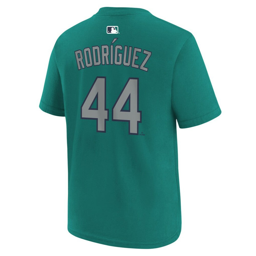 Julio Rodríguez Seattle Mariners Youth Name & Number T-Shirt - Teal | Nike