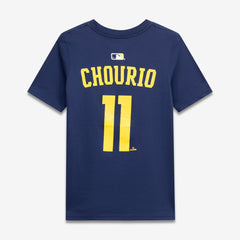 Jackson Chourio Milwaukee Brewers Youth Name & Number T-Shirt - Navy | Nike