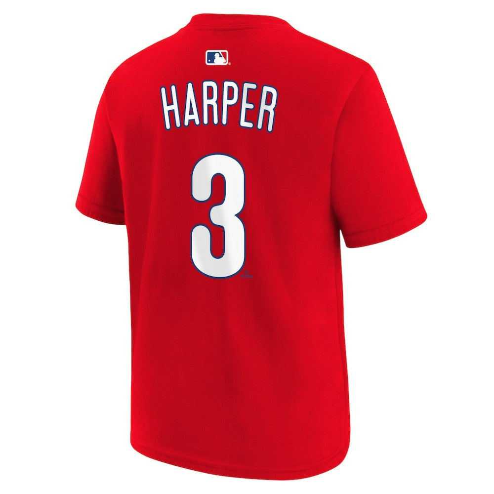 Bryce Harper Philadelphia Phillies Youth Name & Number T-Shirt - Red | Nike