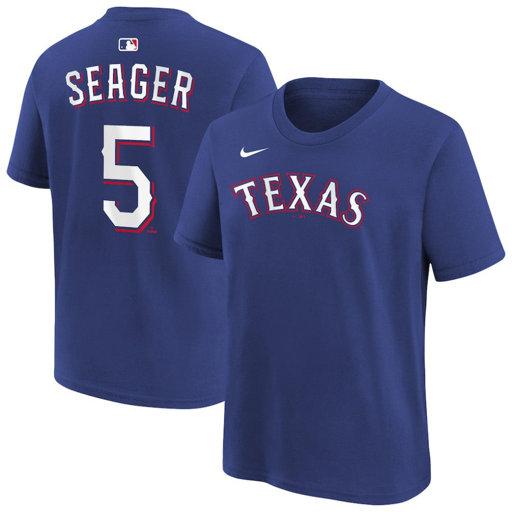 Corey Seager Texas Rangers Youth Name & Number T-Shirt - Royal | Nike