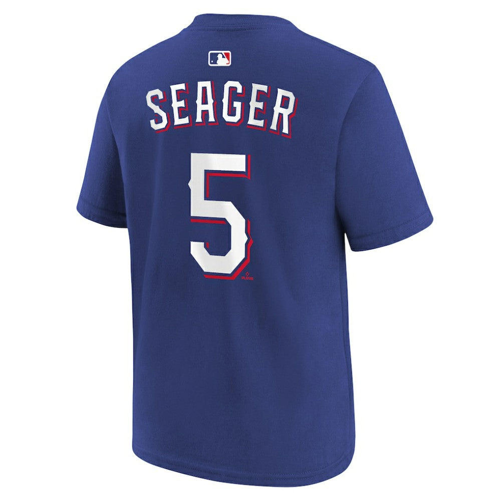 Corey Seager Texas Rangers Youth Name & Number T-Shirt - Royal | Nike