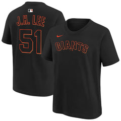 Jung Hoo Lee San Francisco Giants Youth Name & Number T-Shirt - Black | Nike