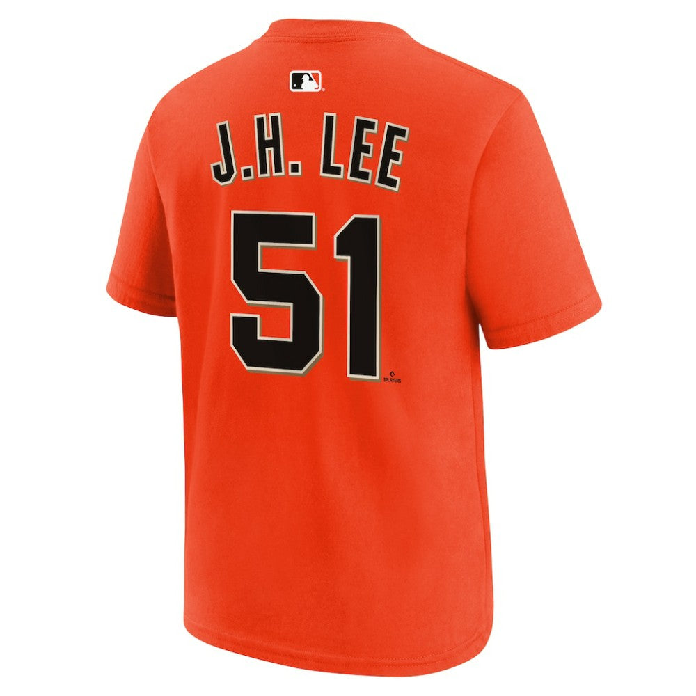 Jung Hoo Lee San Francisco Giants Youth Name & Number T-Shirt - Orange | Nike