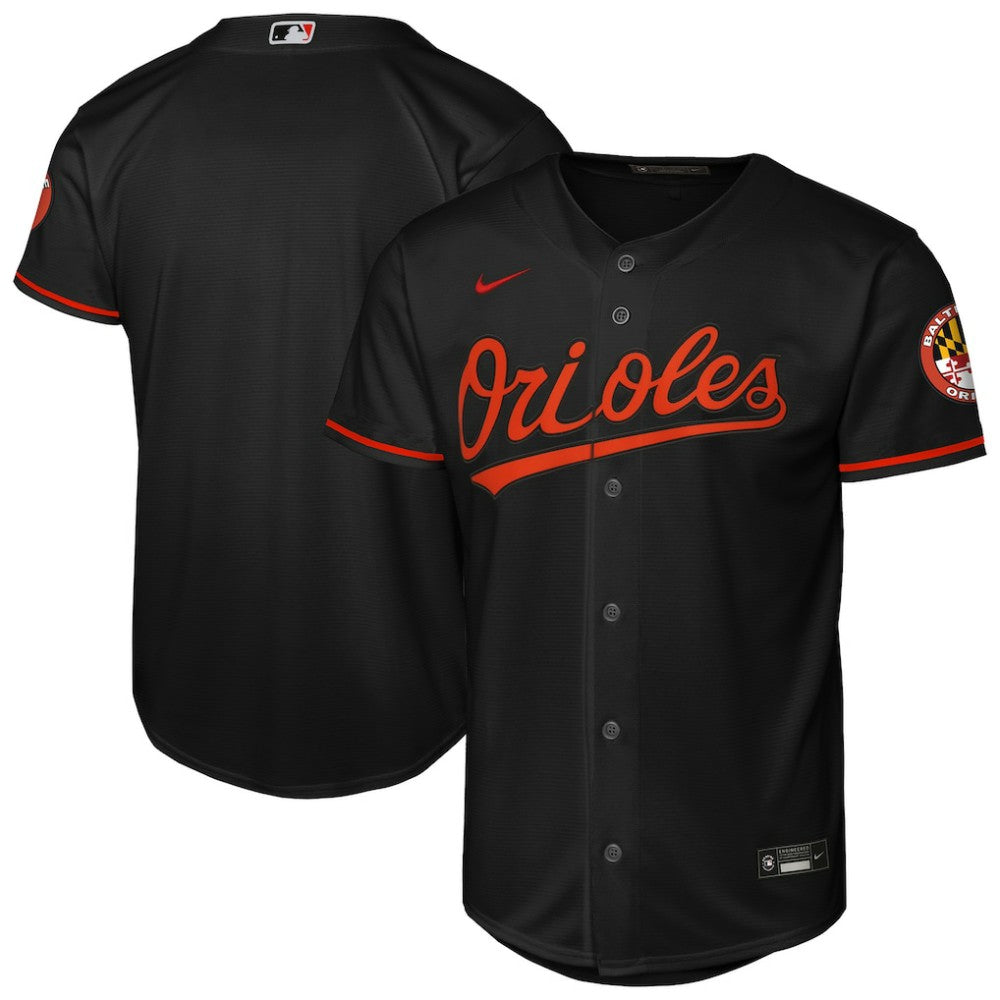 Baltimore Orioles Youth Alternate Stadium Jersey - Black | Nike