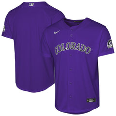 Colorado Rockies Youth Alternate 2 Stadium Jersey - Purple | Nike