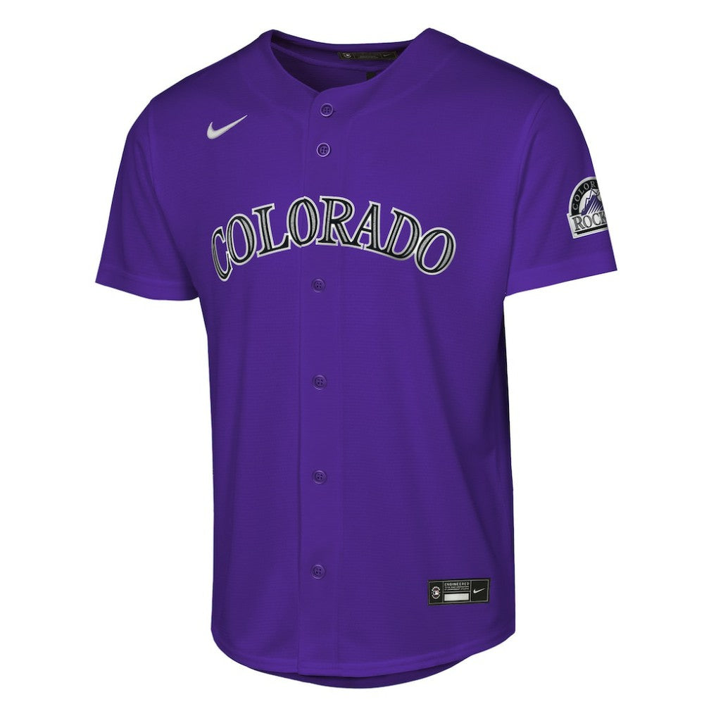 Colorado Rockies Youth Alternate 2 Stadium Jersey - Purple | Nike
