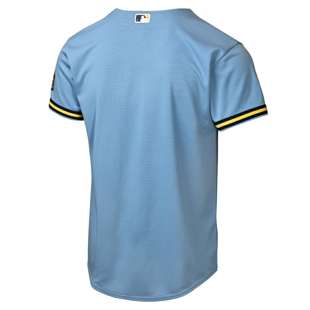Milwaukee Brewers Youth Road Stadium Jersey - Powder Blue | Nike