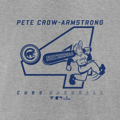 Pete Crow-Armstrong Chicago Cubs Graphic Player T-Shirt - Heather Gray