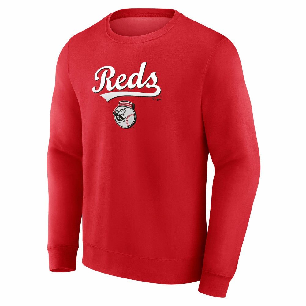 Cincinnati Reds Team Lockup Sweatshirt - Red