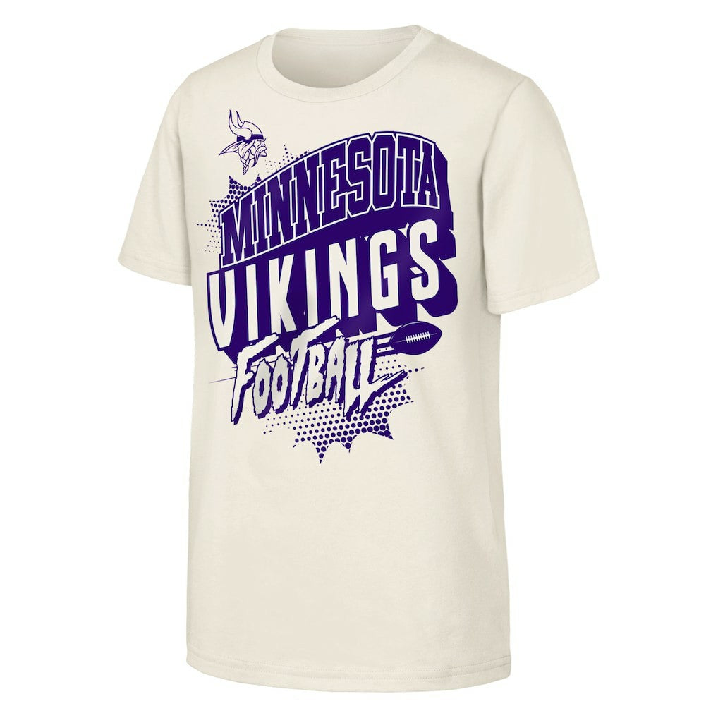 NFL Minnesota Vikings Outerstuff Youth Action Comic T-Shirt