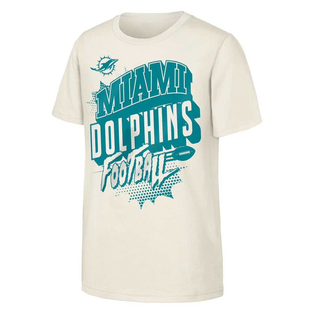 NFL Miami Dolphins Outerstuff Youth Action Comic T-Shirt