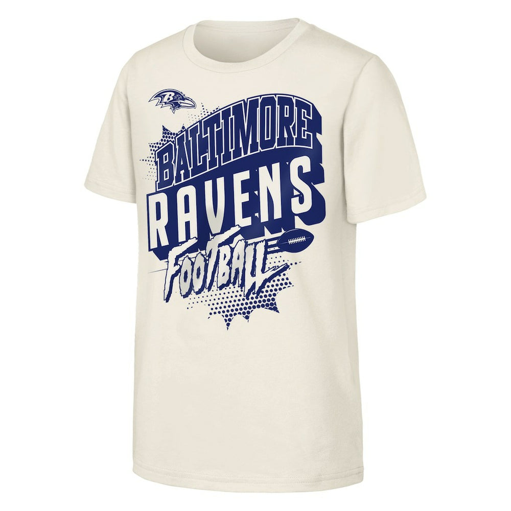 NFL Baltimore Ravens Outerstuff Youth Action Comic T-Shirt