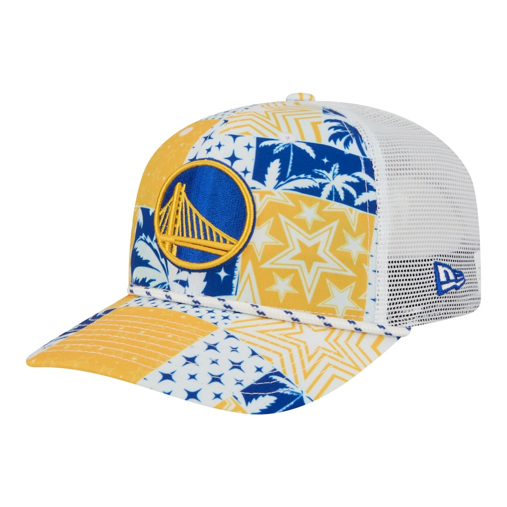 Golden State Warriors Fan Pack Tropical Pattern 9SEVENTY Adjustable Hat sale - White | New Era cheap
