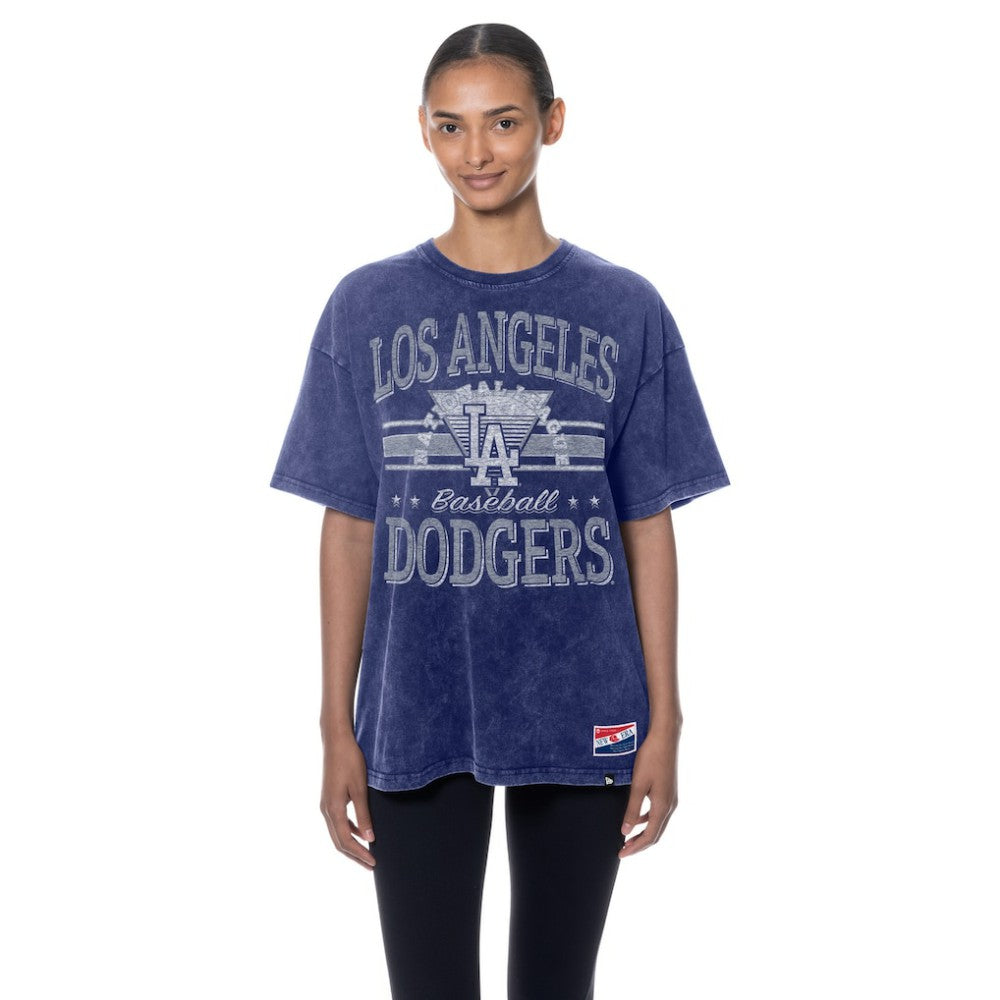 Los Angeles Dodgers Women's Oversized Boyfriend T-Shirt - Blue | New Era