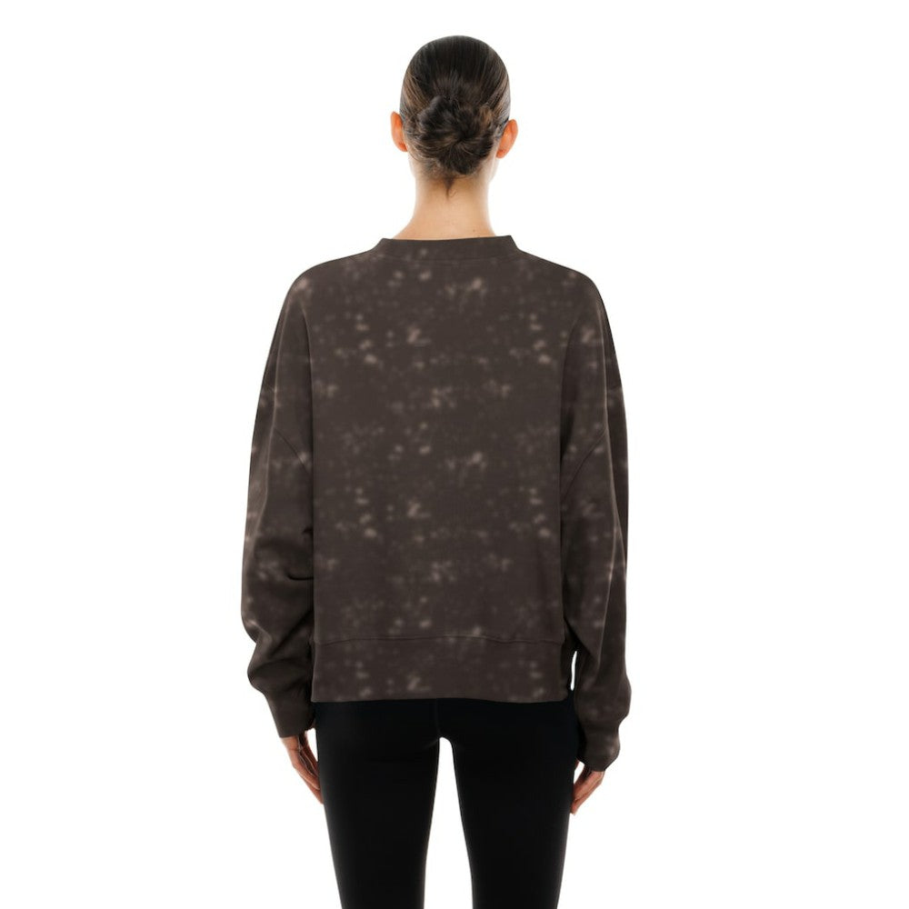 San Diego Padres Women's Throwback Oversized Boxy Sweatshirt - Brown | New Era