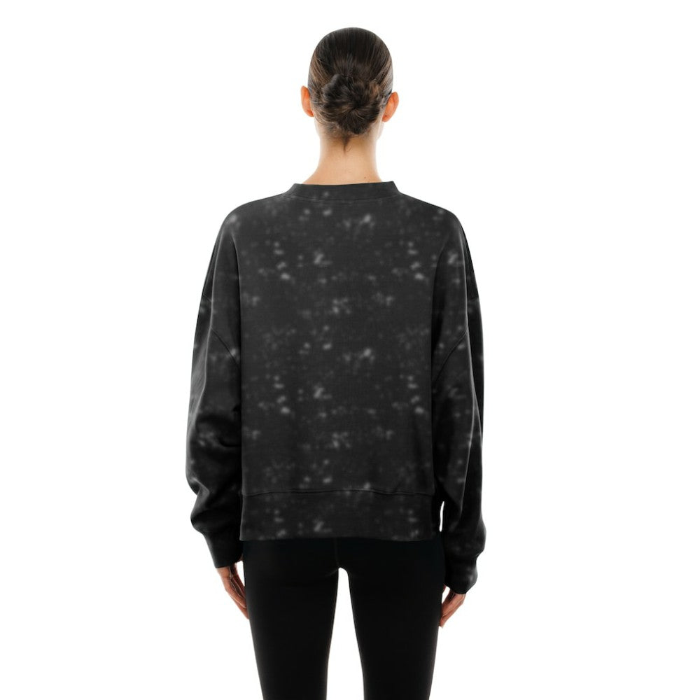 Pittsburgh Pirates Women's Throwback Oversized Boxy Sweatshirt - Black | New Era