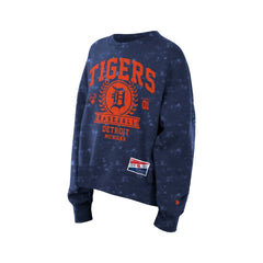 Detroit Tigers Women's Throwback Oversized Boxy Sweatshirt - Navy | New Era