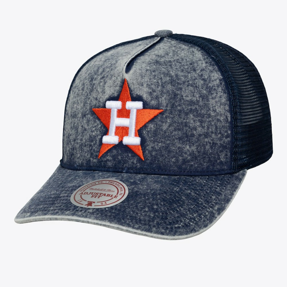 Houston Astros Unisex Cooperstown Gameday Adjustable Trucker Hat - Navy | Mitchell & Ness