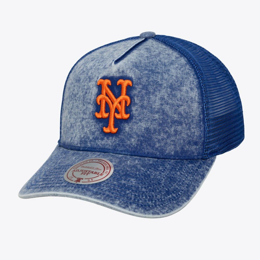 New York Mets Unisex Gameday Adjustable Trucker Hat - Royal | Mitchell & Ness