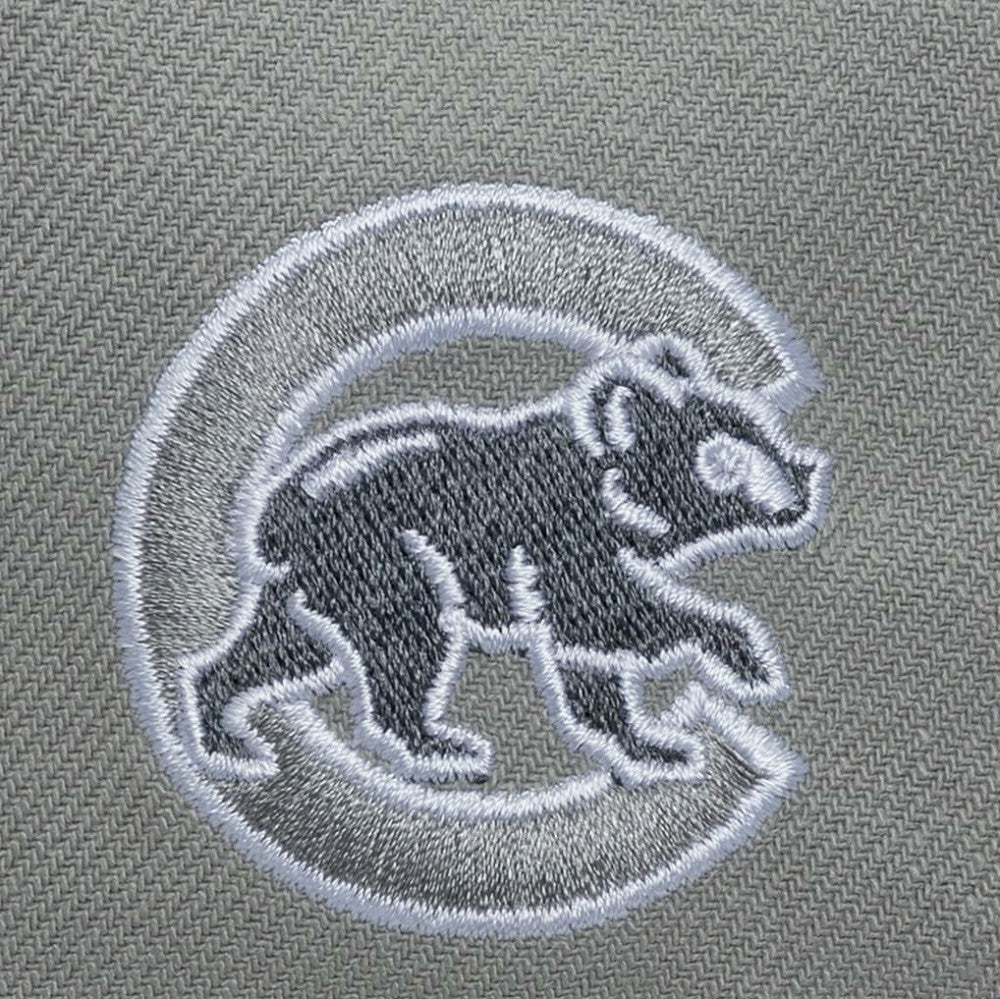 Chicago Cubs Thunderstorm Head Coach Pro-Crown Adjustable Hat - Gray | Mitchell & Ness