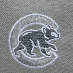 Chicago Cubs Thunderstorm Head Coach Pro-Crown Adjustable Hat - Gray | Mitchell & Ness