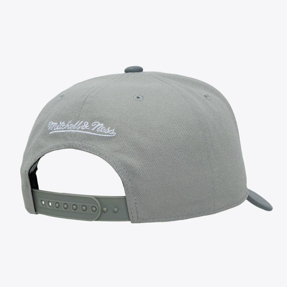 New York Mets Thunderstorm Head Coach Pro-Crown Adjustable Hat - Gray | Mitchell & Ness