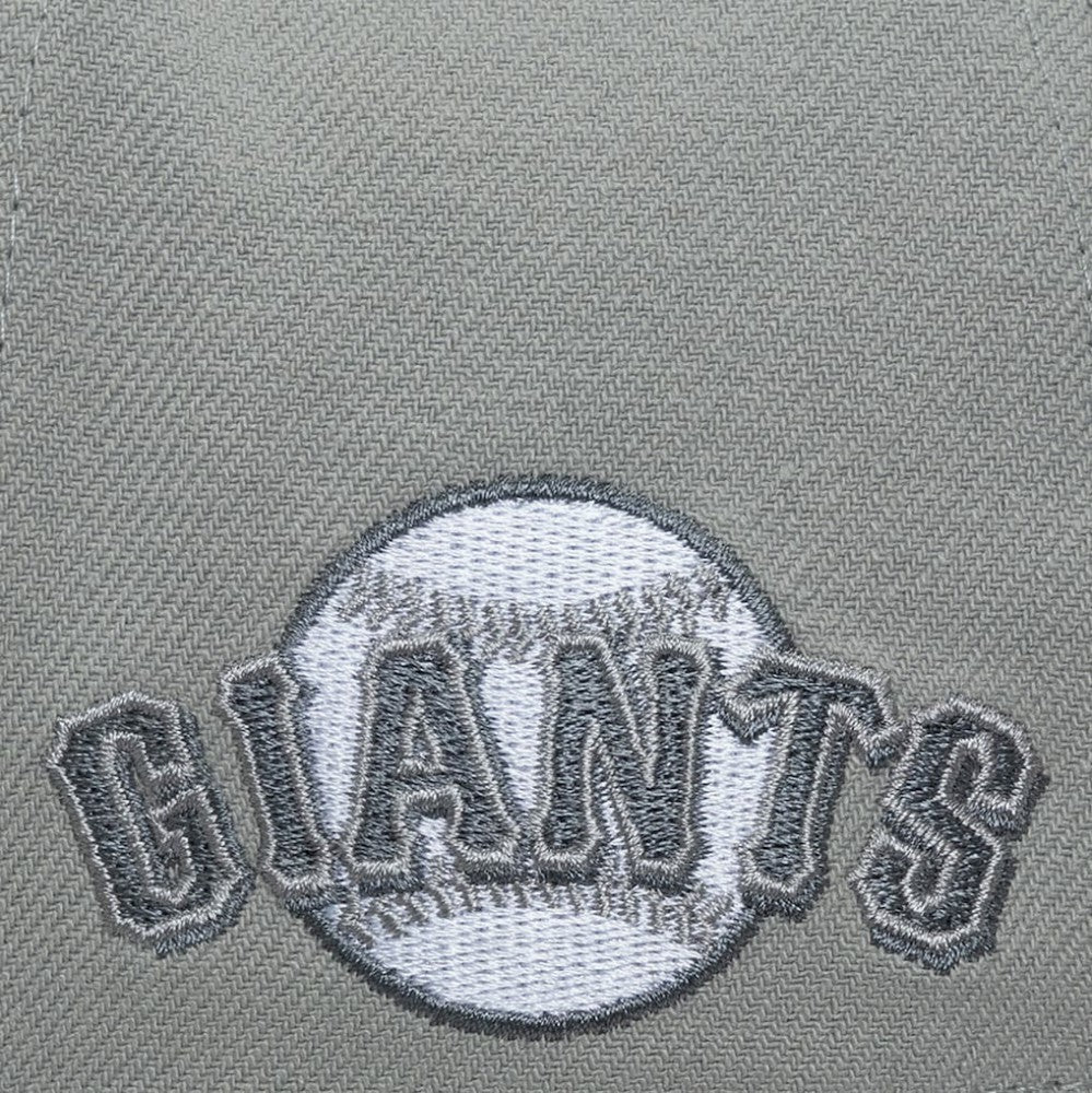 San Francisco Giants Thunderstorm Head Coach Pro-Crown Adjustable Hat - Gray | Mitchell & Ness