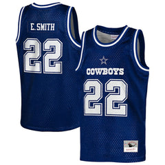 NFL Dallas Cowboys Emmitt Smith  Youth Retired Player NFL Basketball Fashion Jersey