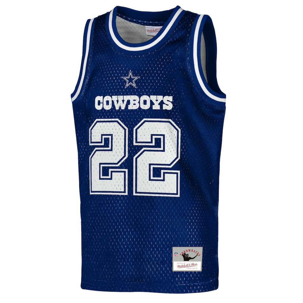 NFL Dallas Cowboys Emmitt Smith  Youth Retired Player NFL Basketball Fashion Jersey