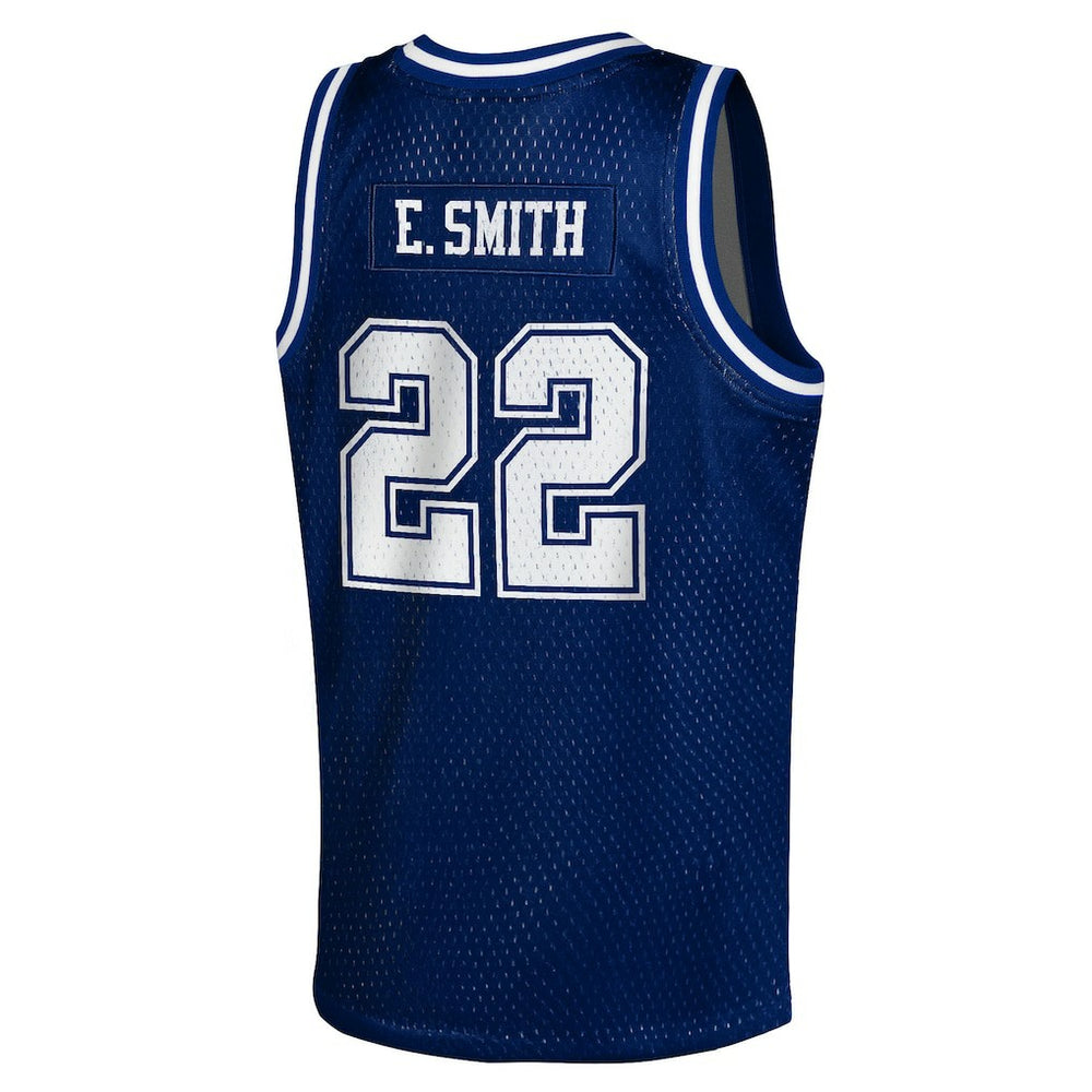 NFL Dallas Cowboys Emmitt Smith  Youth Retired Player NFL Basketball Fashion Jersey