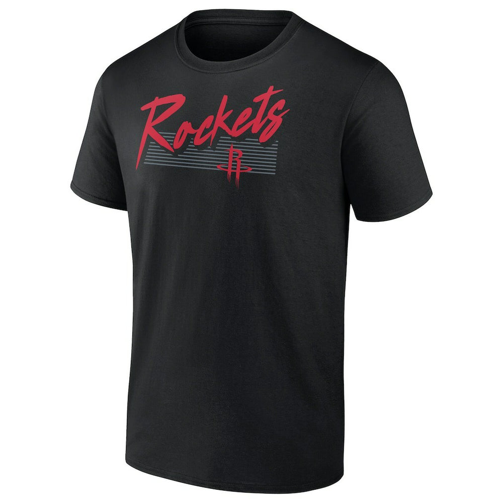 Houston Rockets Color Block Slant Quick Strike T-Shirt - Black sale