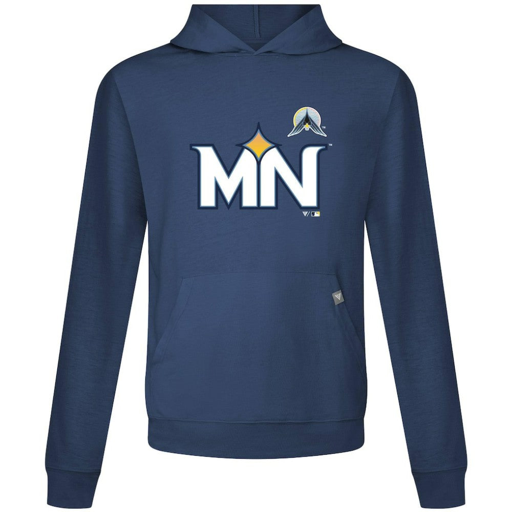 Minnesota Twins Levelwear City Connect Relay Core Logo Pullover Hoodie - Navy