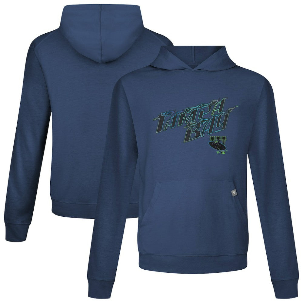 Tampa Bay Rays Levelwear City Connect Relay Back Splash Pullover Hoodie - Navy