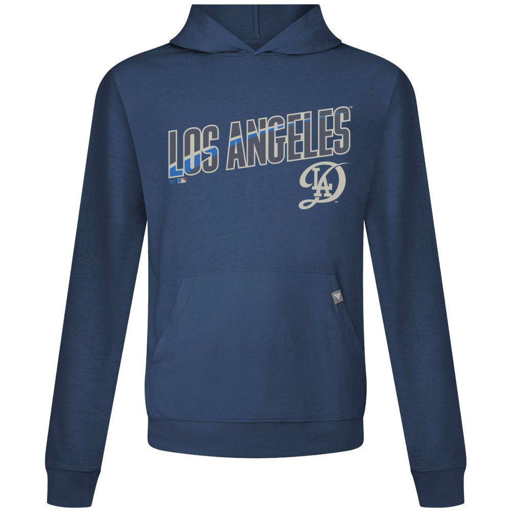 Los Angeles Dodgers Levelwear City Connect Relay Back Splash Pullover Hoodie - Navy
