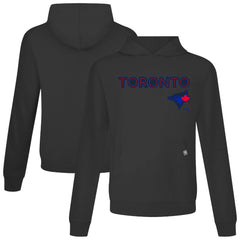 Toronto Blue Jays Levelwear City Connect Relay Back Splash Pullover Hoodie - Black
