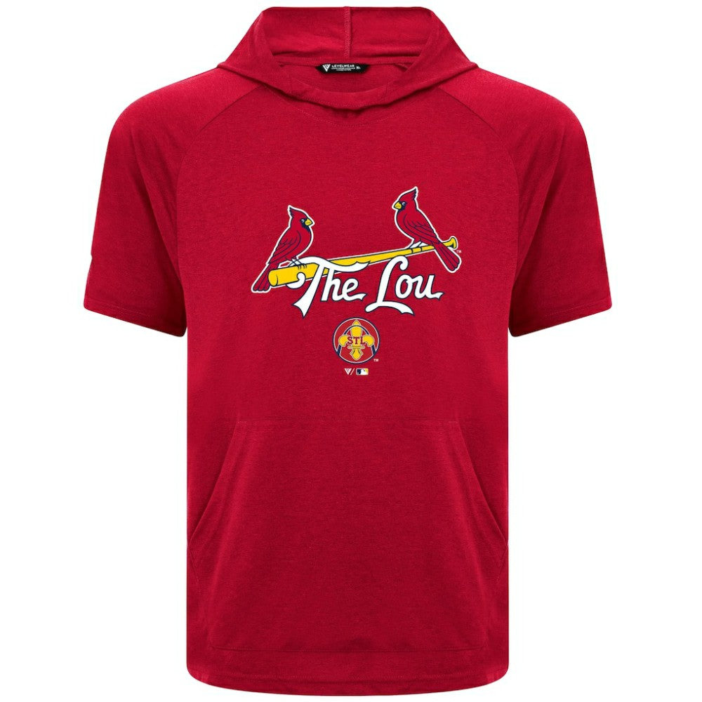 St. Louis Cardinals Levelwear City Connect Phase Back Plash Hoodie T-Shirt - Red