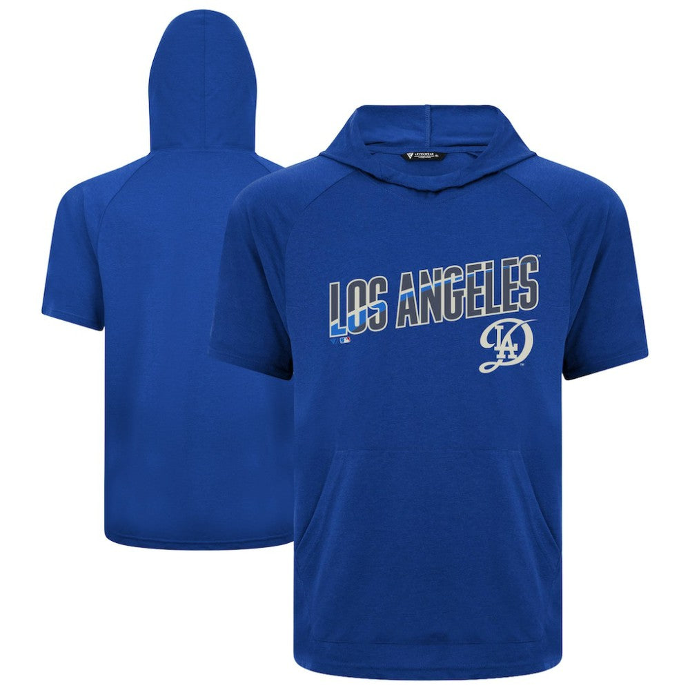 Los Angeles Dodgers Levelwear City Connect Phase Back Plash Hoodie T-Shirt - Royal