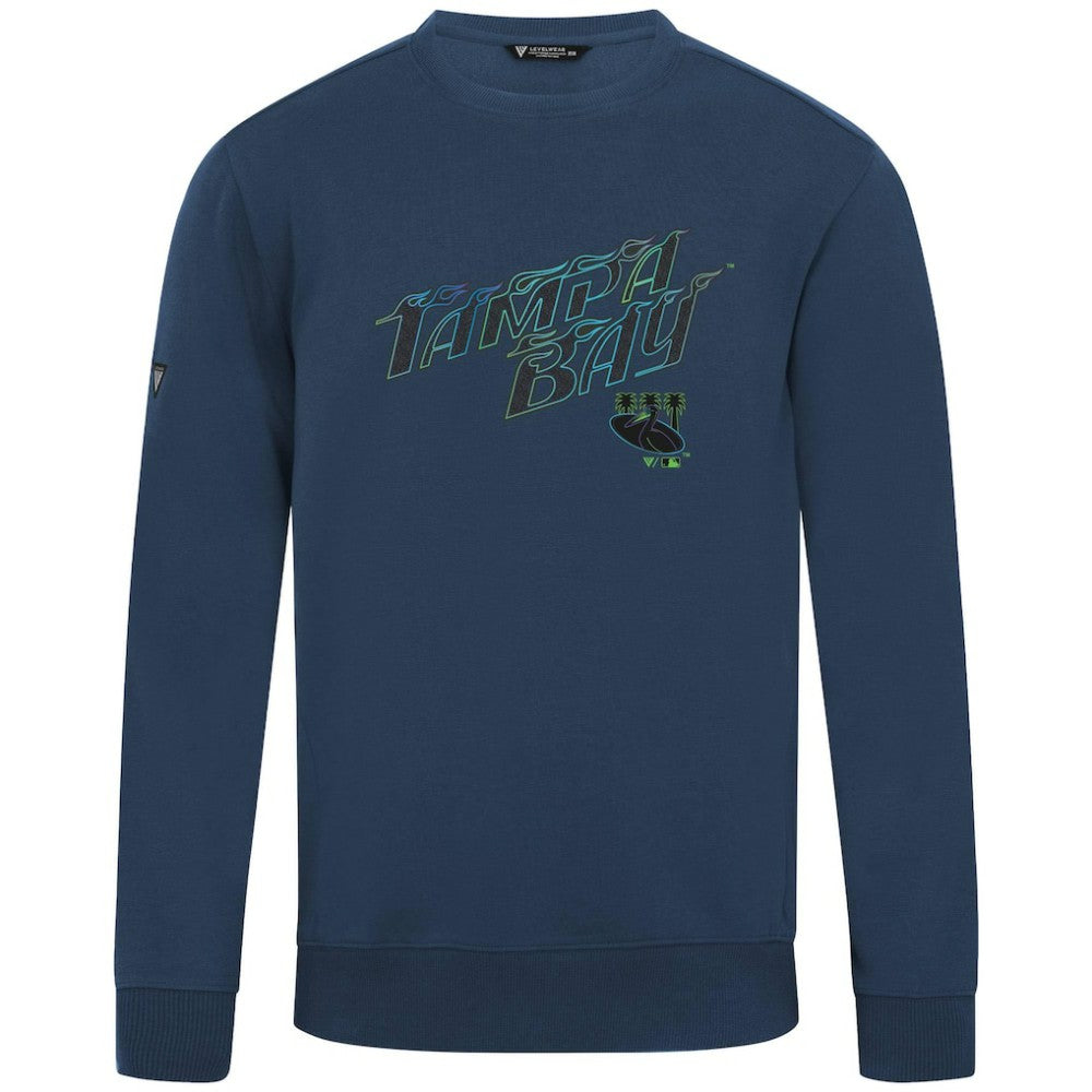 Tampa Bay Rays Levelwear City Connect Zane Back Splash Sweatshirt - Navy