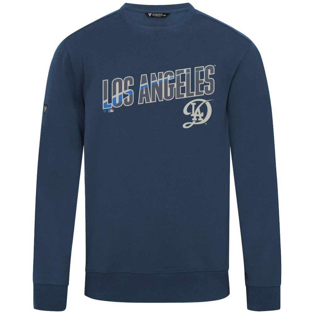 Los Angeles Dodgers Levelwear City Connect Zane Back Splash Sweatshirt - Navy