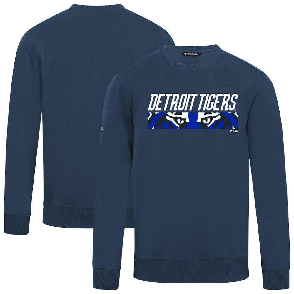 Detroit Tigers Levelwear City Connect Zane Back Splash Sweatshirt - Navy