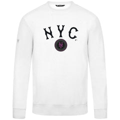 New York Mets Levelwear City Connect Zane Back Splash Sweatshirt - White