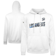 Los Angeles Dodgers Levelwear City Connect Podium Core Logo Pullover Hoodie - White