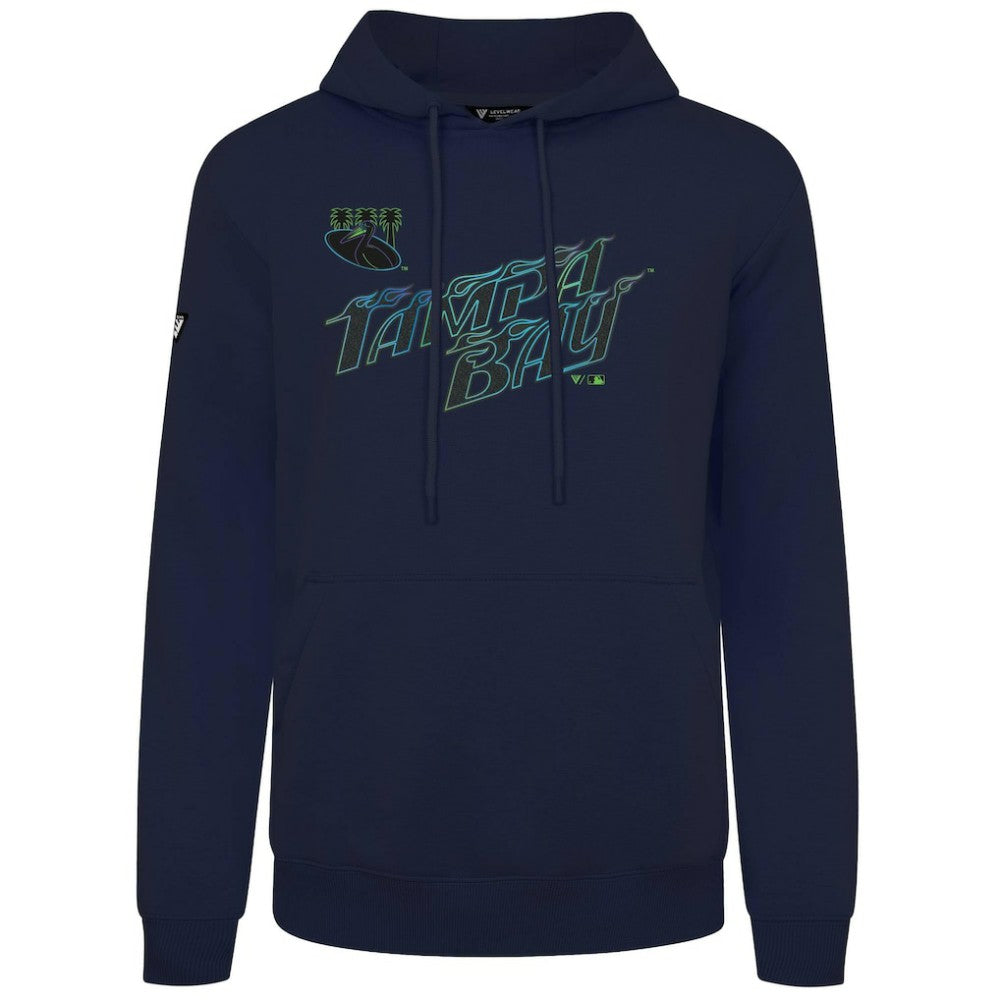Tampa Bay Rays Levelwear City Connect Podium Core Logo Pullover Hoodie - Navy