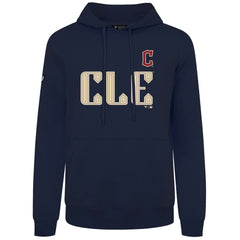 Cleveland Guardians Levelwear City Connect Podium Core Logo Pullover Hoodie - Navy