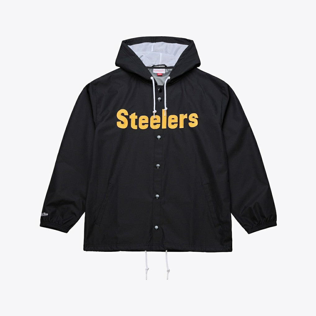 NFL Pittsburgh Steelers Coaches Full-Snap Hooded Windbreaker Jacket