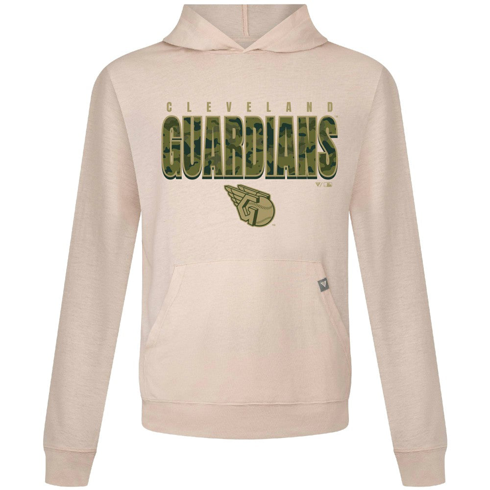 Cleveland Guardians Levelwear Relay Protect Pullover Hoodie - Khaki